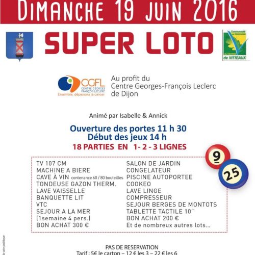 Affiche loto Vitteaux